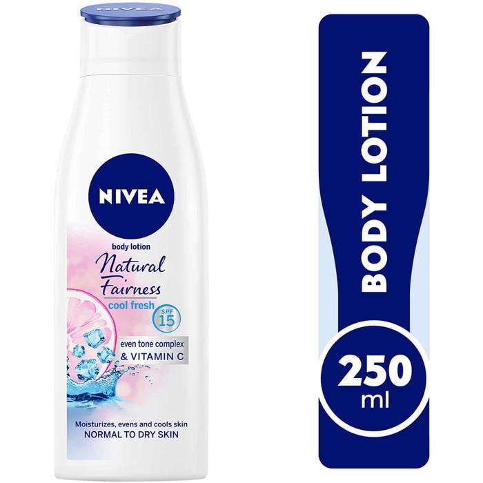 Nivea Body Lotion Cool Fresh Natural Fairness Vitamin C Normal To Dry Skin 250ml