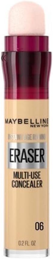 Maybelline Instant Anti Age Eraser Eye Concealer, Dark Circles And Blemish Concealer, Ultra Blendable Formula, 06 Neutraliser