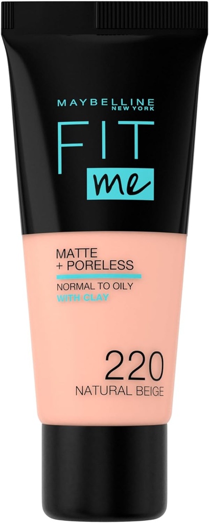 Maybelline New York Fit Me Matte And Poreless Foundation 220 Natural Beige