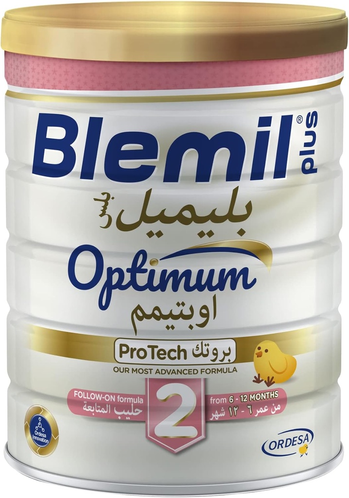 Blemil Plus 2 Optimum Protech Follow-on Formula Cow's Milk Powder For Infant From 6 To 12 Months 800 G, White