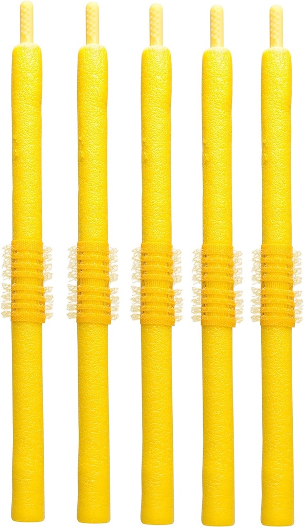 Titania Hair Curlers 5-pieces Set, Yellow