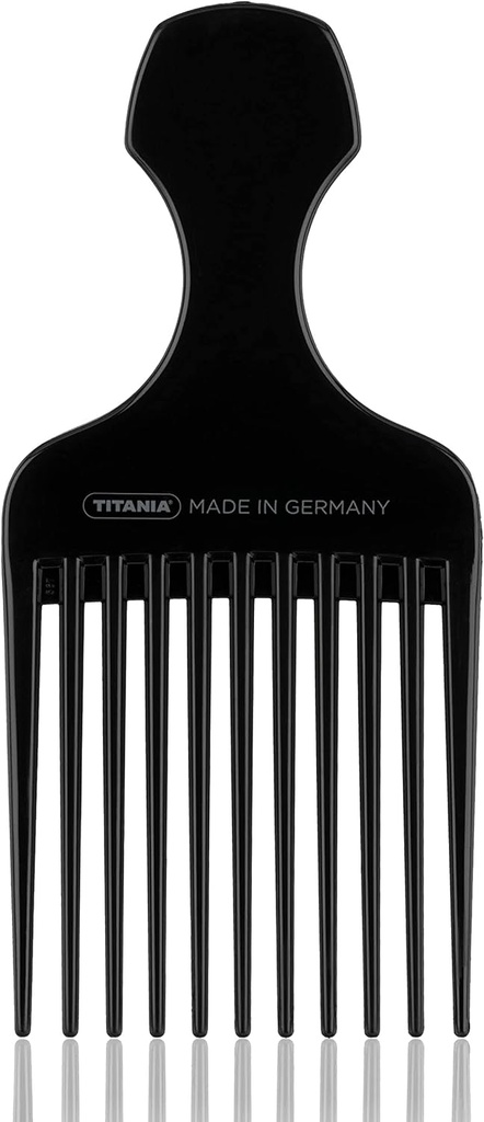 Titania Afro Comb With Handle, Large