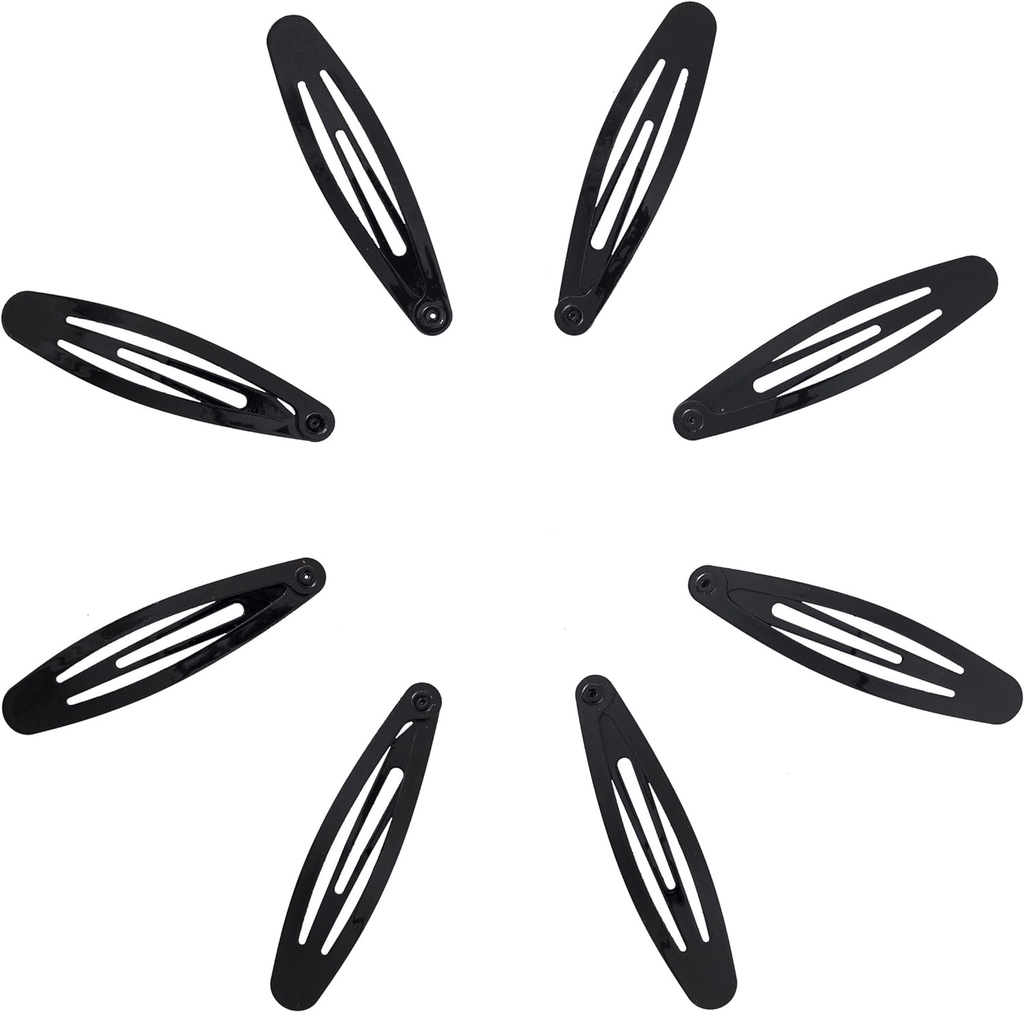 Oval Hair Clips - Pack Of 8