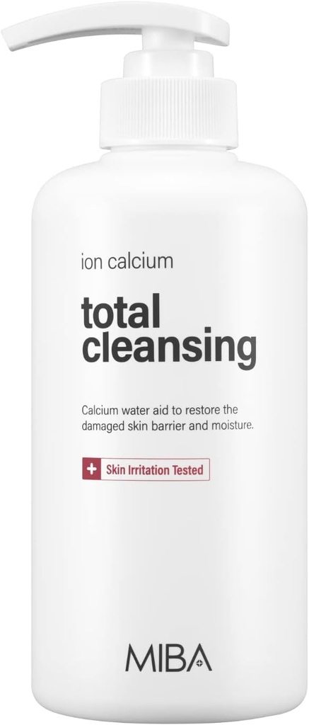 MIba Ion Calcium Total Cleansing 500ml / 16.9 Fl.oz Healthy Whole Ingredients. Moist Without Tightness. All-in-1 Cleanser, Cleansing For Sensitive Skin