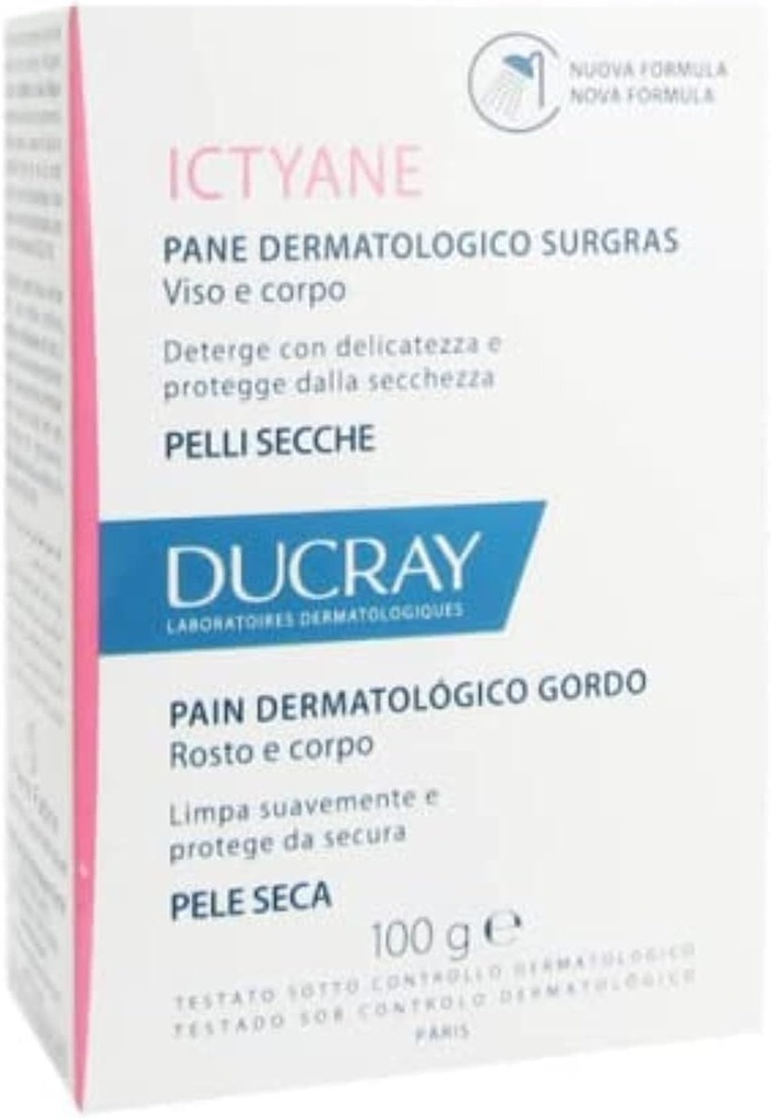 Ducray Ictyane Ultra-rich Dermatological Soap Bar (100g)
