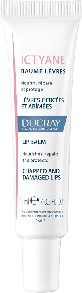 Ducray Ictyane Lipcare Lip Balm, 15 Ml