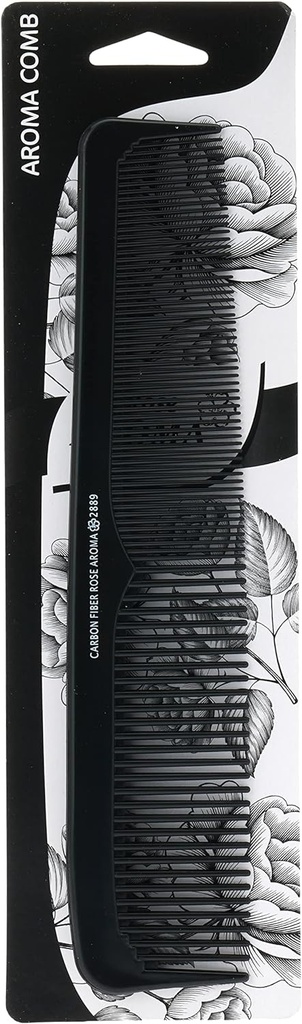 Rose Aroma 2889 Hair Comb, Black