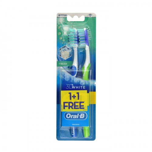 Oral-B Fresh 3d White Toothbrush 1+1