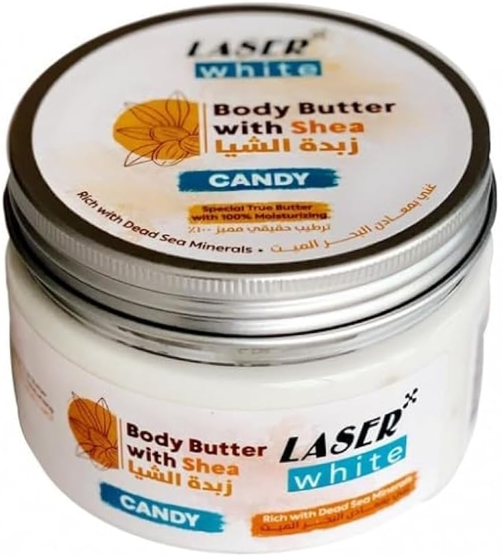 Laser White Shea Butter Candy With Dead Sea Salts 250ml