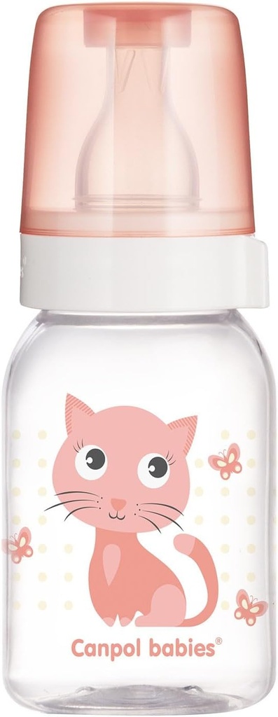 Canpol Babies Narrow Neck Bottle 120 Ml Happy Animals 11/851