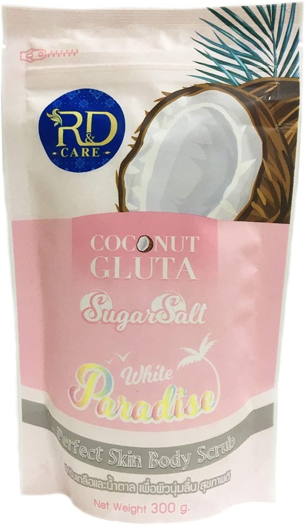 R&d Coconut Gluta Sugar Salt Body Scrub 300g