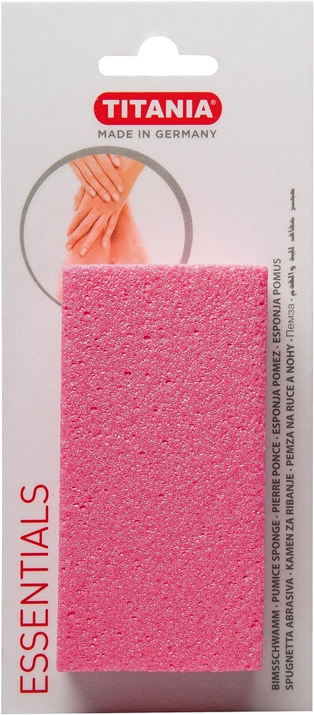 Titania Pumice Sponge Standard On Skin Card, Approx. 10 X 5 X 2.5 Cm, Pack Of 1 (1 X 20 G)