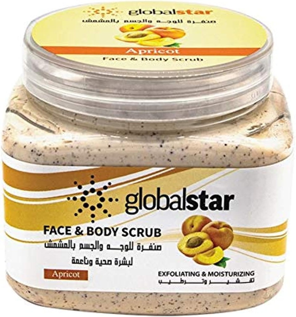 Global Face Body Scrub 500mlapricot