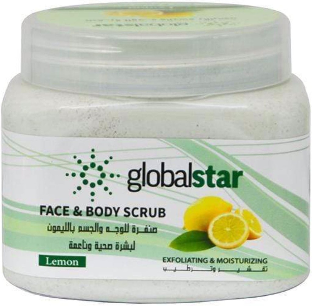 GlobalStar Lemon Face And Body Scrub, 500 Ml