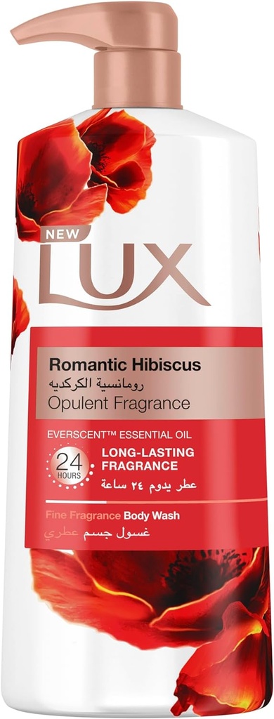 Lux Perfumed Body Wash Romantic Hibiscus For 24 Hours Long Lasting Fragrance 700ml