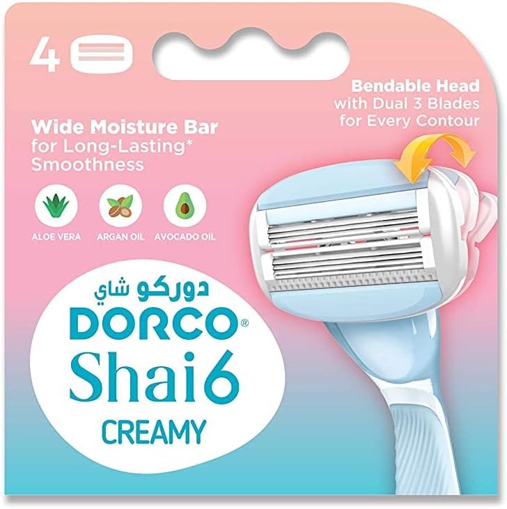 Dorco Shai 6 Creamy Razor Cartridges 4-pieces