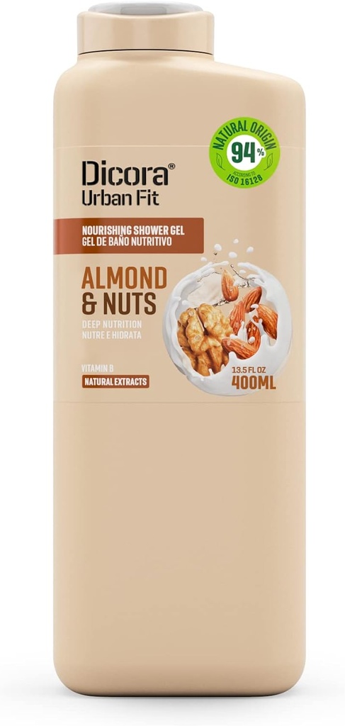 Dicora Urban Fit Gel Vitamin B Almonds And Nuts, 400 Ml - Pack Of 1