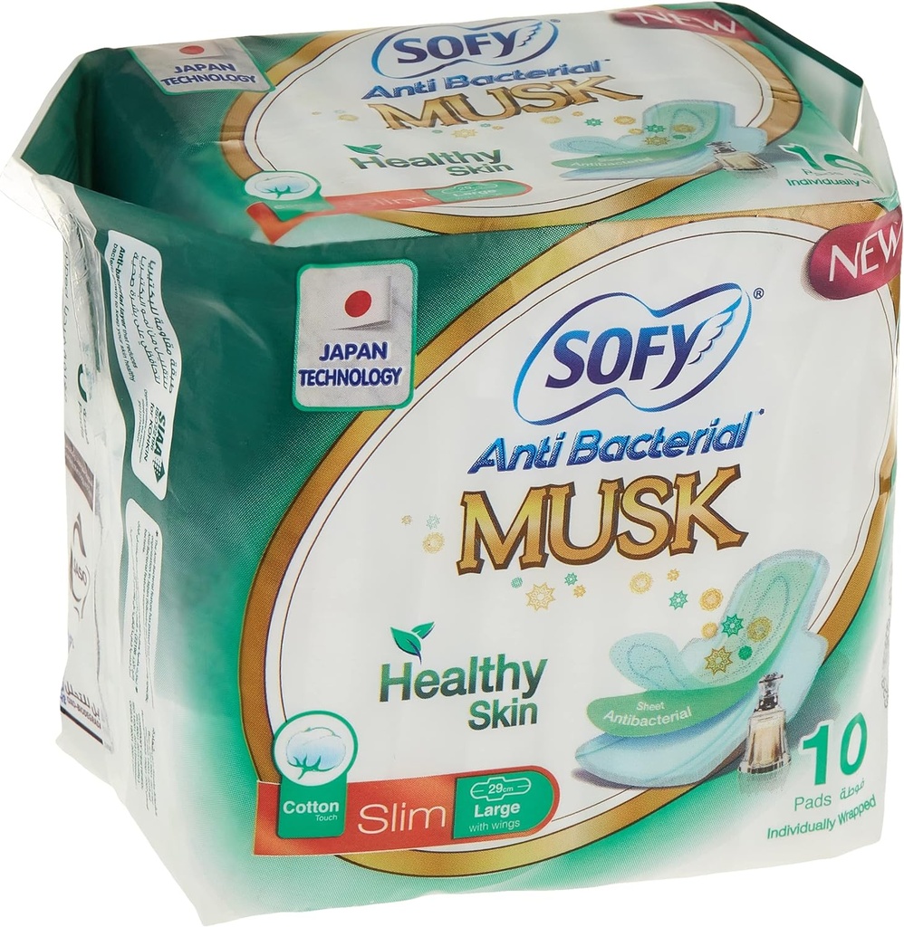 Sofy Slim Ab Musk Large, 29 Cm, 10 Pieces