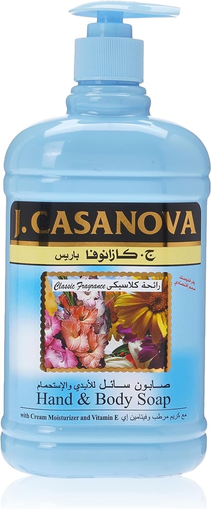 Casanova Hand & Body Soap, Classic Fragrance - 500 Ml