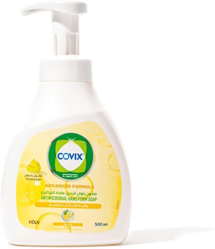 Covix Antimicrobial Hand Foam Soap Lemon 500ml