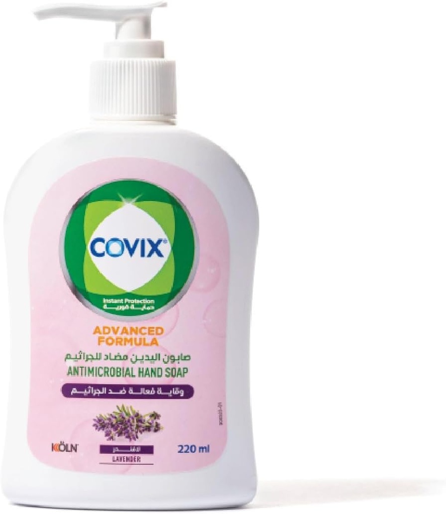 Covix Antimicrobial Hand Soap 220ml Lavender