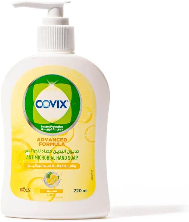 Covix Antimicrobial Hand Soap 220ml Lemon