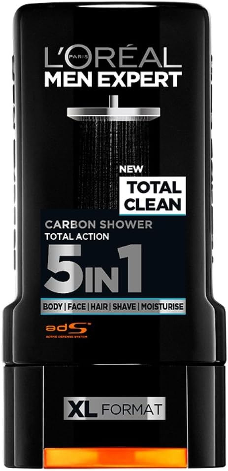 Loreal Paris Men Expert Total Clean Totale Action Carbon Shower 300ml