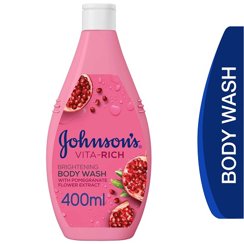 Johnsons Vita Rich Brightening Body Wash With Pomegranate Flower Extract - 400ml