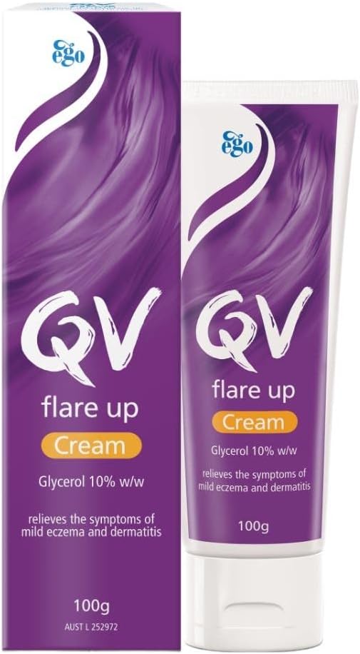 Qv Flare Up Cream 100g l Relives mild eczema and dermatitis , 100gm