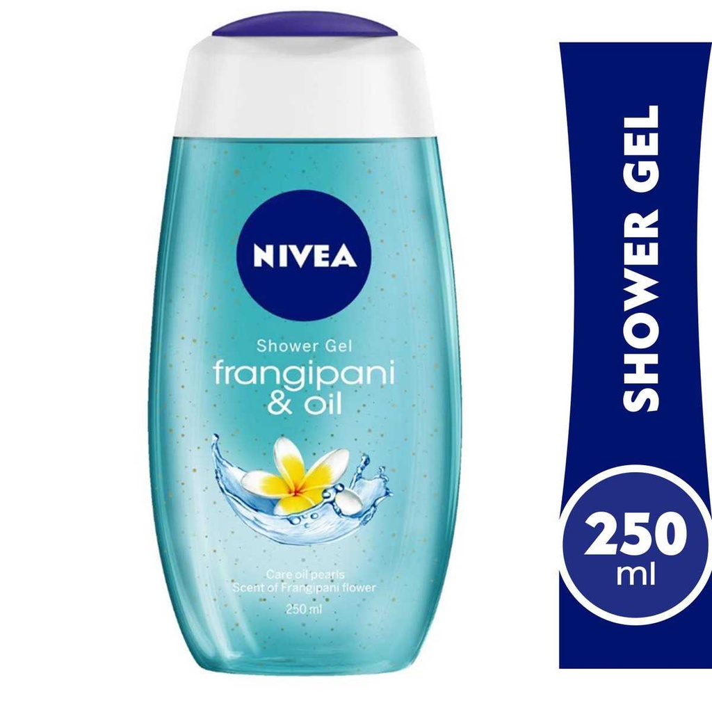 Nivea Shower Gel Body Wash Frangipani & Oil Caring Oil Pearls Frangipani Scent 250ml