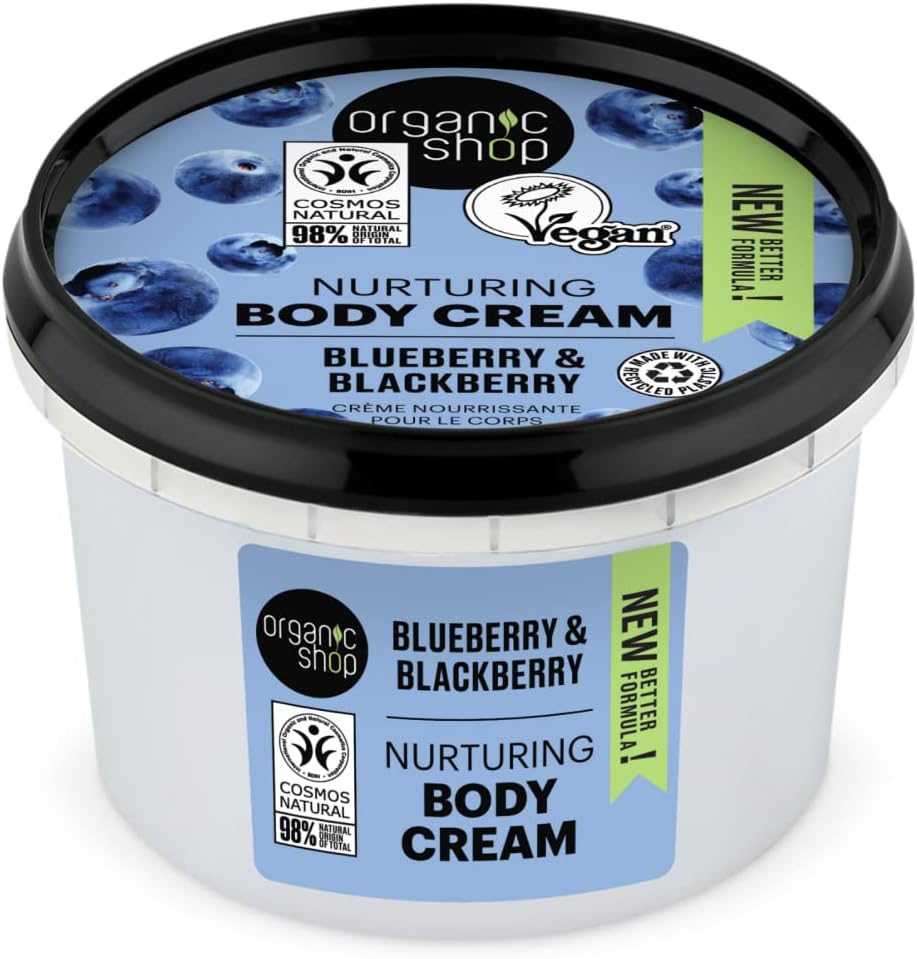 Organic Shop Nurturing Body Cream Blueberry And Blackberry (250ml)