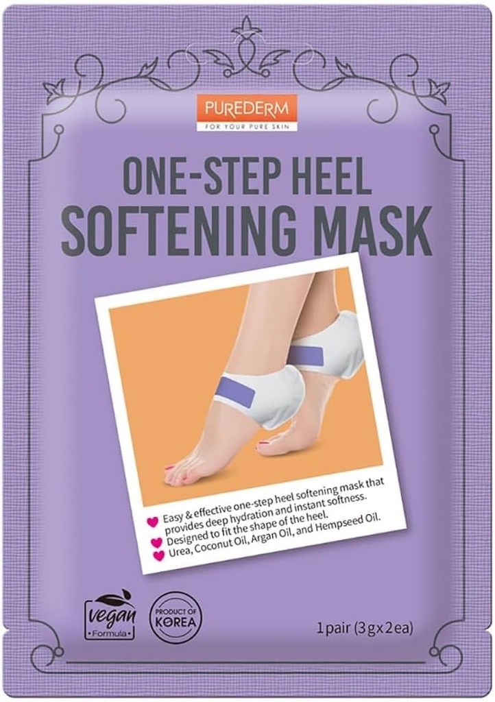 Purederm Coconut And Hemp Seed One-step Heel Softening Mask