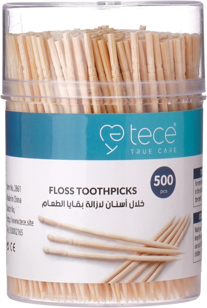 Tece Floss Toothpicks, 500 Pieces