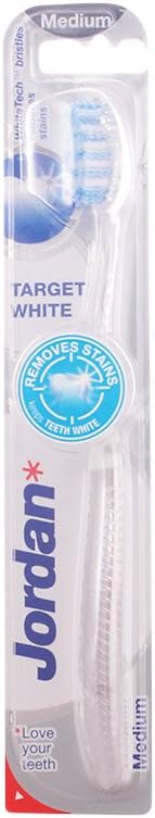 Jordan Target White Toothbrush, Medium ' 1 Units