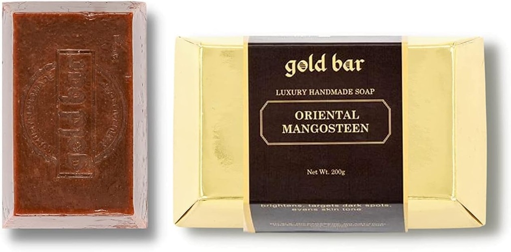 Gold Bar Oriental Mangosteen Soap 200g,brightens, Targets Dark Spots