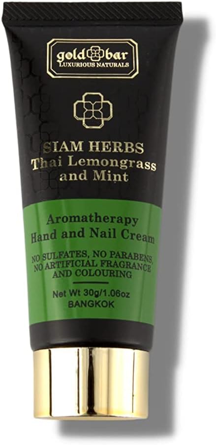 Gold Bar Siam Herbs Hand & Nail Cream With Lemongrass And Mint 30g