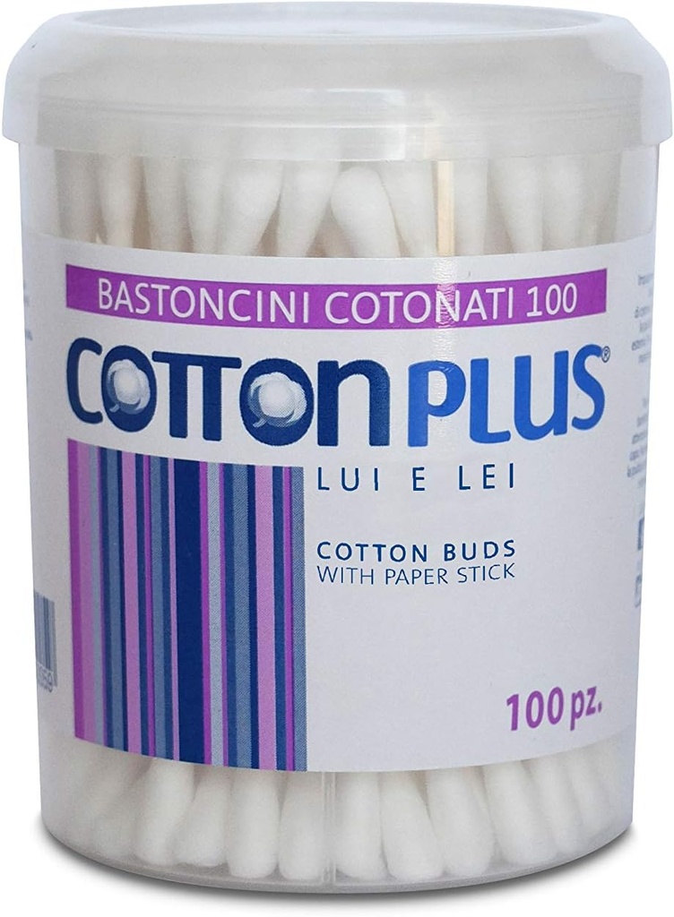 Cotton Plus Ear Buds, 100 Pieces