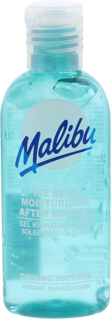 Malibu Sun After Sun Care, Cooling And Soothing Moisturising Gel, Ice Blue, 100ml