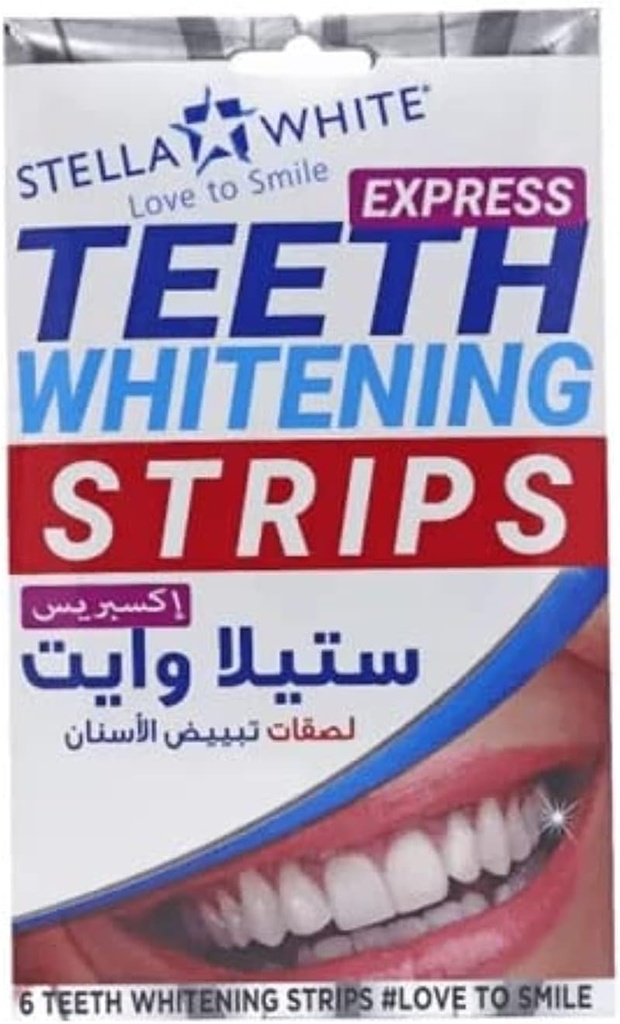 Stella White Teeth Whitening Strips, 6 Pieces