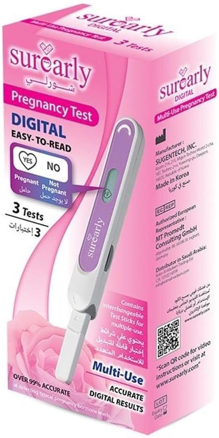 Surearly Digital Pregnancy 3 Test Kit