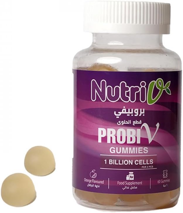 Nutriv Probiv Probiotic Orange Flavoured Gummies 60-pieces