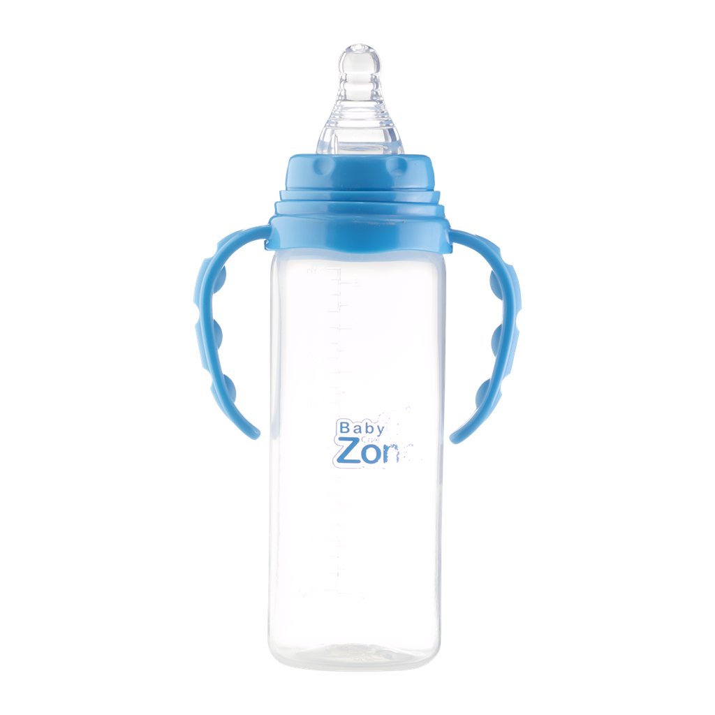 Baby Zone plastic feeding bottle with handle 250 ml 8543