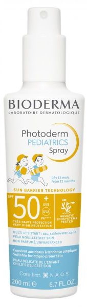 Bioderma Photoderm Sunscreen Pedriatric Spray 200 ml 50+ 