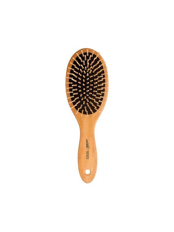 Rose Aroma Oval Wooden Hair Brush 4718