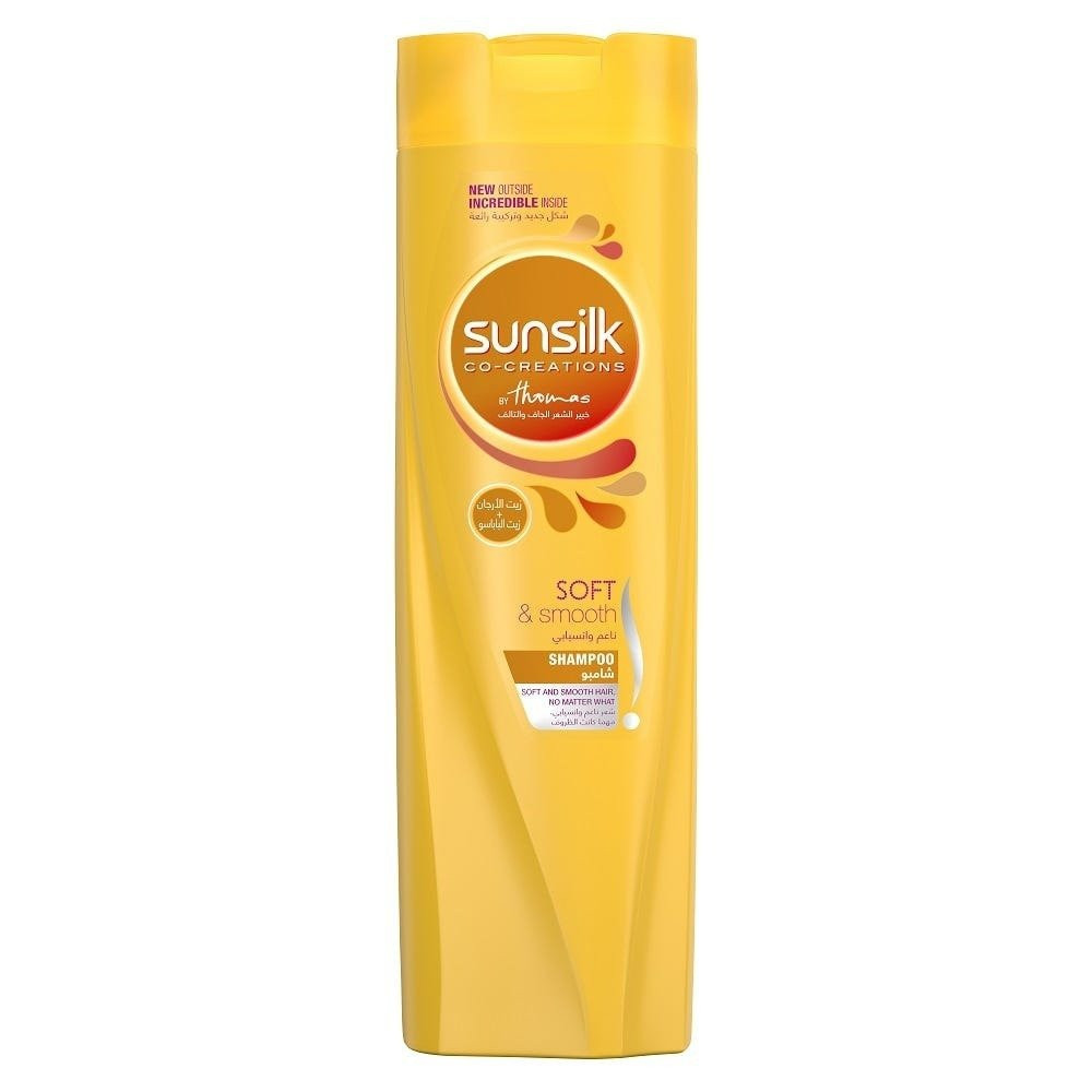 Sunsilk Tunisian Shampoo 350 ml, soft and smooth, yellow