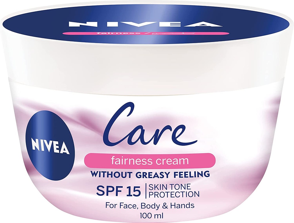 Nivea care and lightening cream 100 ml, pink color