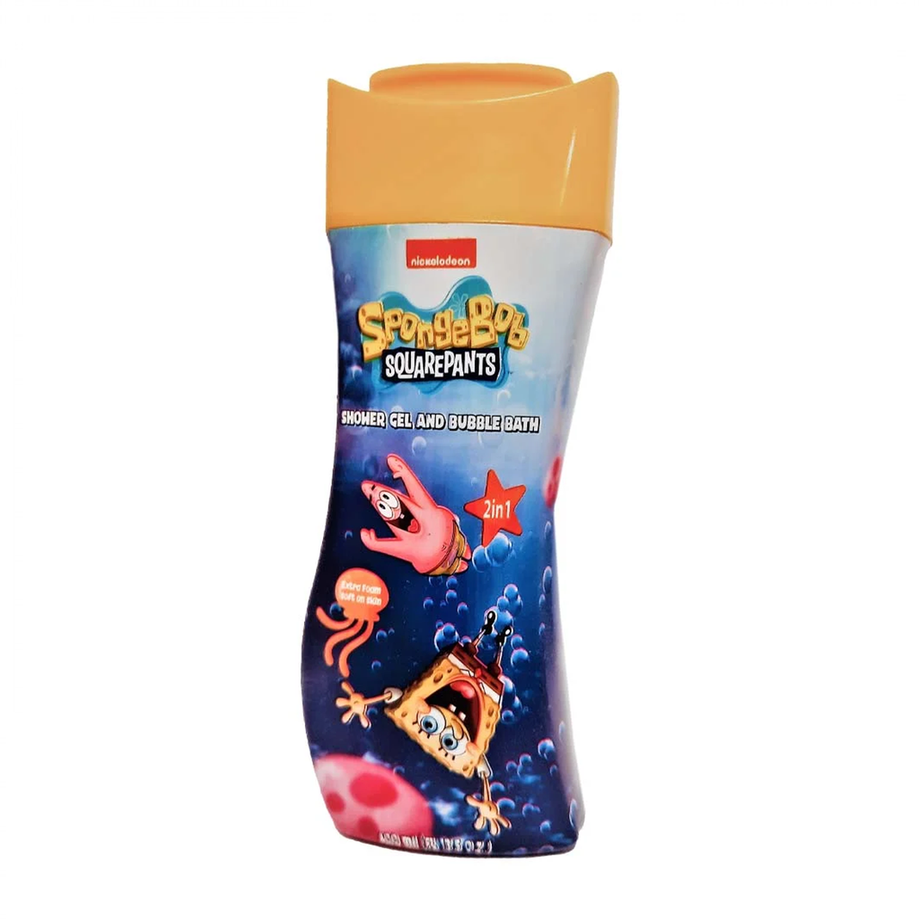 Nickelodeon Spongebop Shower Gel & Bubble Bath Extra Foam Soft on Skin - 400 ml