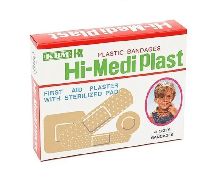 Hi Medi Plast wound patch, 40 tablets, 19 x 72 mm, rectangle