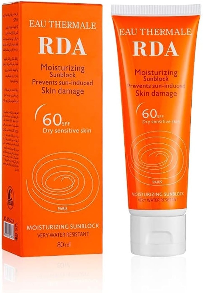 RDA Moisturizing Sunblock Sunscreen Cream 80 ml SPF+60