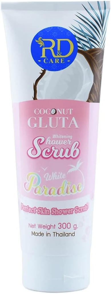 R&D Coconut Gluta Whitening Shower Scrub 300g